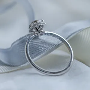 Luxury engagement ring with salt and pepper diamonds TANAQUIL Thumbnail
