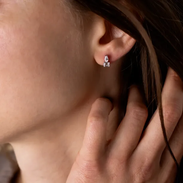 Sada šperků s baguette a marquise moissanity HOLLY Image