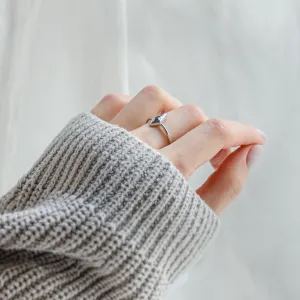 Vintage kite prsten se salt and pepper diamantem LIVIA Thumbnail