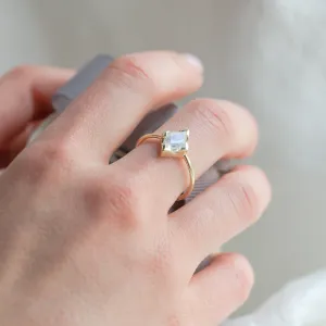 Engagement ring with kite moonstone SABINA Thumbnail