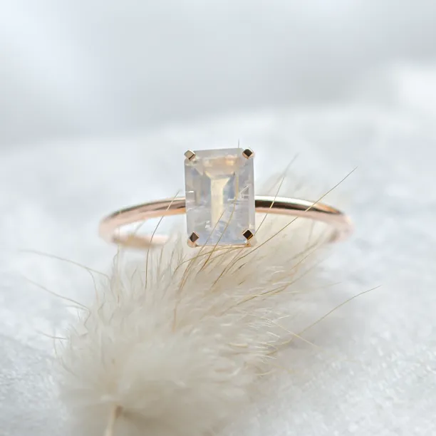 Engagement ring with moonstone TATIANA Image