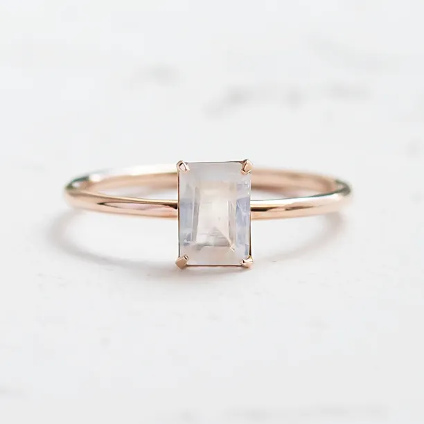Engagement ring with moonstone TATIANA Image