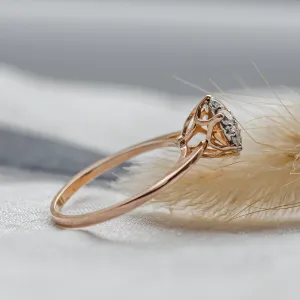 Luxury engagement ring full of moissanites CECILIA Thumbnail