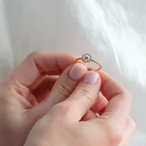 Halo zásnubní prsten s moissanity BLANCHE Thumbnail