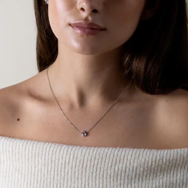 Set šperků s akvamaríny a salt and pepper diamanty BELLASIN Image