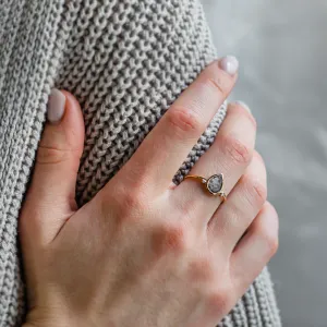 Cluster prsten se salt and pepper diamanty KERELA Thumbnail