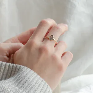 Cluster prsten se salt and pepper diamanty KERELA Thumbnail