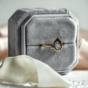 Cluster prsten se salt and pepper diamanty KERELA Thumbnail