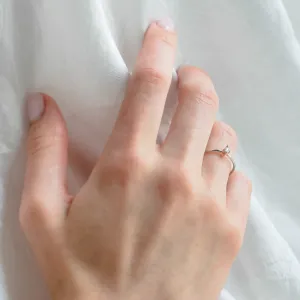 Minimalistický prsten s kite salt and pepper diamantem KATE Thumbnail