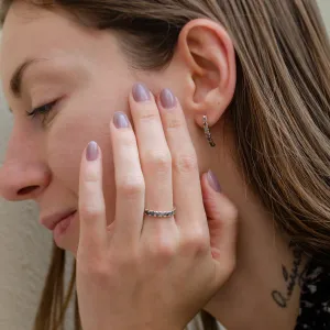 Luxusní náušnice se salt and pepper diamanty LAVAS Thumbnail