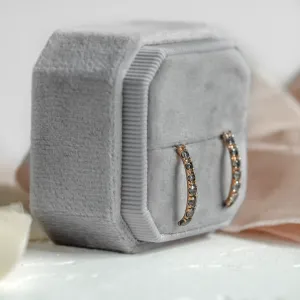 Luxusní náušnice se salt and pepper diamanty LAVAS Thumbnail