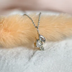 Sada zlatých šperků se salt and pepper diamanty v cluster stylu SHIRLEY Thumbnail