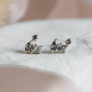 Sada zlatých šperků se salt and pepper diamanty v cluster stylu SHIRLEY Thumbnail