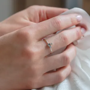 Sada zlatých šperků se salt and pepper diamanty v cluster stylu SHIRLEY Thumbnail