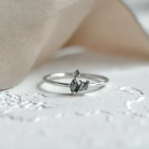 Originální prsten v cluster stylu s galaxy diamanty TAYA Thumbnail