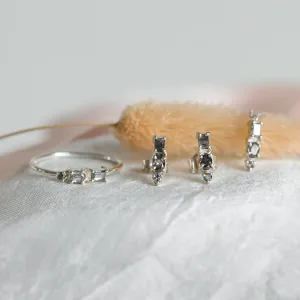 Netradiční cluster prsten se salt'n'pepper diamanty TRE CIME Thumbnail