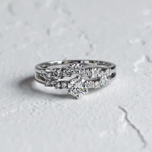 Elegant engagement set with diamonds GABRIELE