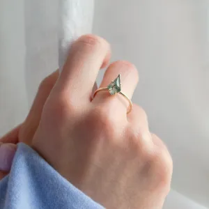 Ring with kite moss agate SAMUEL Thumbnail