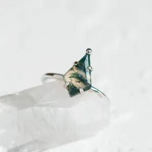 Ring with kite moss agate SAMUEL Thumbnail
