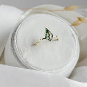 Ring with kite moss agate SAMUEL Thumbnail