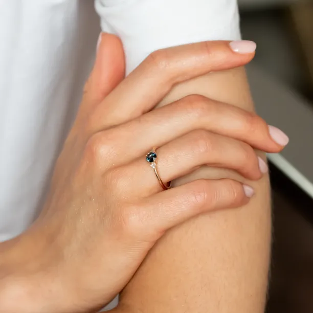 Zásnubní prsten s topazem a diamanty MONELAND Image