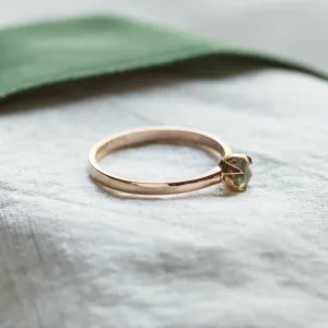 Minimalistický prsten s mechovým achátem ALF Thumbnail