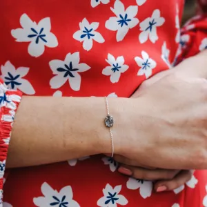 Minimalistický náramek s oválným rutilovým křišťálem POLLINA Thumbnail