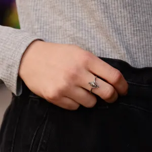 Originální prsten se salt'n'pepper diamanty DOME Thumbnail