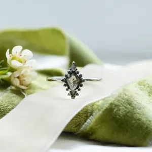 Originální prsten se salt'n'pepper diamanty DOME Thumbnail