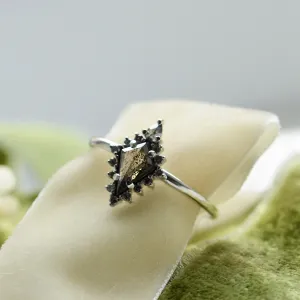 Originální prsten se salt'n'pepper diamanty DOME Thumbnail