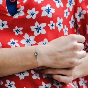 Zlatý náramek s triangle mechovým achátem VANYAR Thumbnail