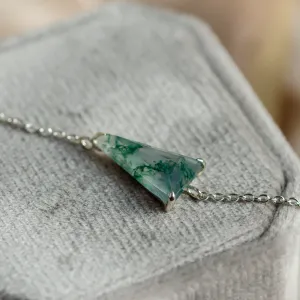 Zlatý náramek s triangle mechovým achátem VANYAR Thumbnail