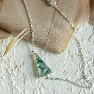 Zlatý náramek s triangle mechovým achátem VANYAR Thumbnail