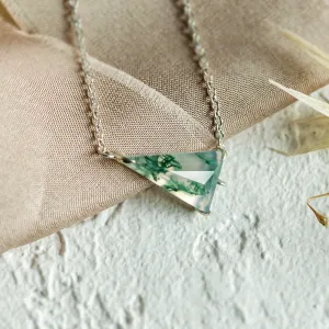 Zlatý náramek s triangle mechovým achátem VANYAR Thumbnail