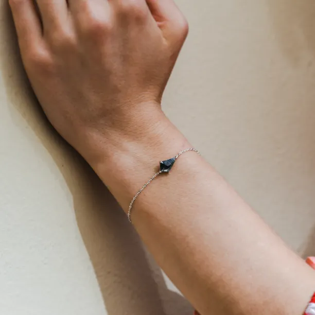 Zlatý náramek s mechovým achátem TELERI Image