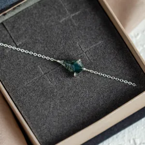 Zlatý náramek s mechovým achátem TELERI Thumbnail