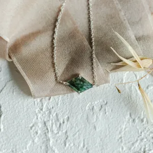 Zlatý náramek s kite mechovým achátem AVARI Thumbnail