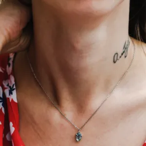 Zlatý náhrdelník s pear mechovým achátem NOLDOR Thumbnail