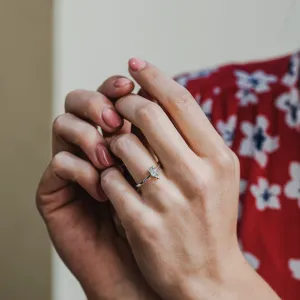 Prsten s pear salt'n'pepper diamantem CARMELO Thumbnail