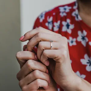 Prsten s pear salt'n'pepper diamantem CARMELO Thumbnail