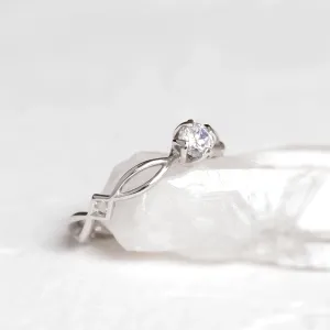 Propletený prsten s lab-grown diamantem QUEENO Thumbnail