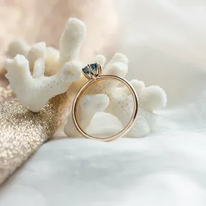 Zásnubní prsten s london blue topazem MARGARET Thumbnail