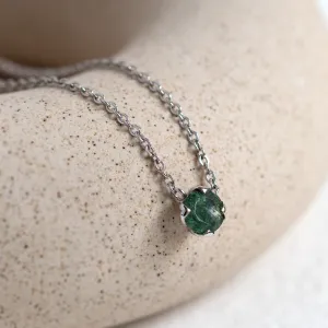 Mechový achát ve zlatém náhrdelníku ELF Thumbnail