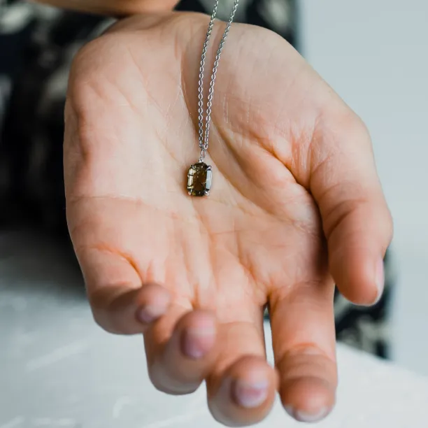 Zlatý náhrdelník s diamantem salt and pepper CATHERINE Image