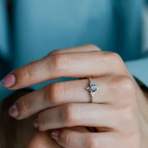 Zlatý prsten s rutilovým křišťálem a diamanty PHOENIX Thumbnail