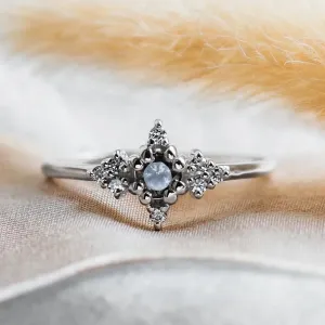 Atypický zlatý prsten se salt'n'pepper diamanty ORION Thumbnail