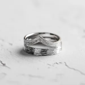 Zlaté snubní prsteny s přírodním povrchem SIENA Thumbnail