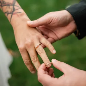 Wedding rings with unusual surface MARTAS