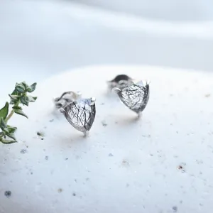 Zlaté náušnice s rutilovým křišťálem TRIADA Thumbnail