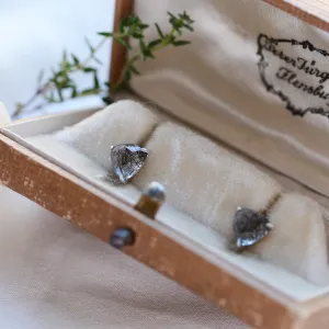 Zlaté náušnice s rutilovým křišťálem TRIADA Thumbnail